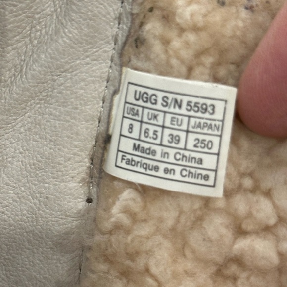 Women’s UGG Brown Suede Giselle Wedge Boots Booties Size 8 - Picture 7 of 7